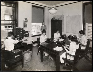 Men and Women Working in the Stenographer